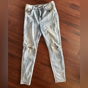 Eunina Light Blue Distressed Women Jeans